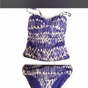 Blue and white  Tankini Set size small
